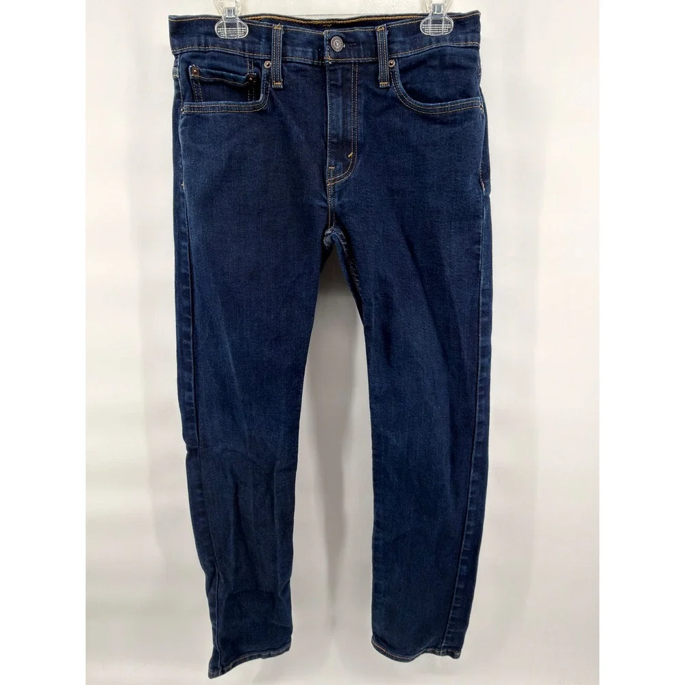 Levi's 502 Taper Fit Men's Jeans W32 L32 Dark Wash Denim Stretch 29507-3237‎